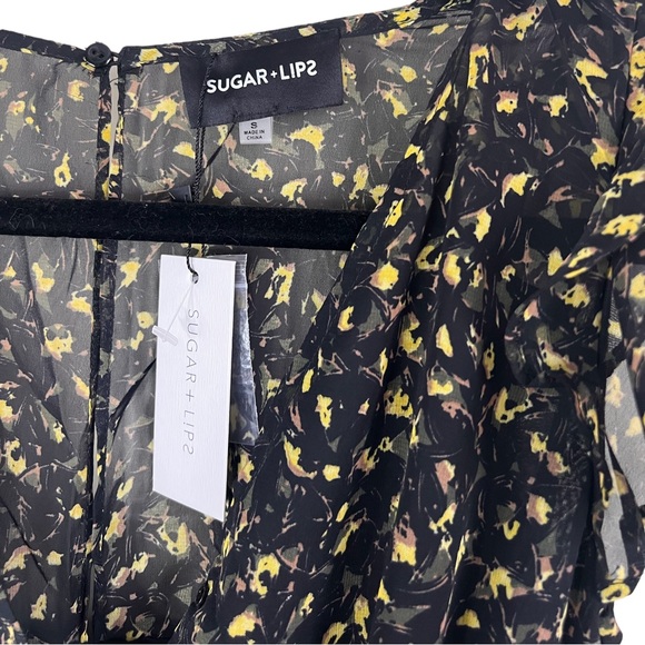 NWT Sugarlips Sherwood Ruched Ruffle dress - Picture 9 of 9